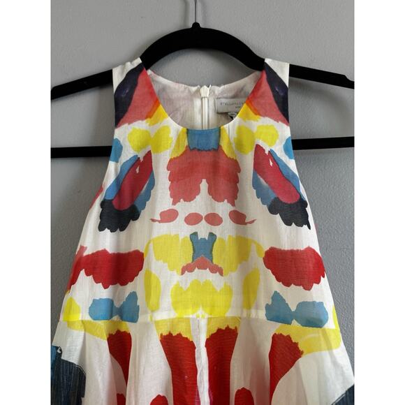 NWT Stella McCartney Colorful Butterfly Twirly Cotton Dress Girls 6Y - Picture 3 of 8